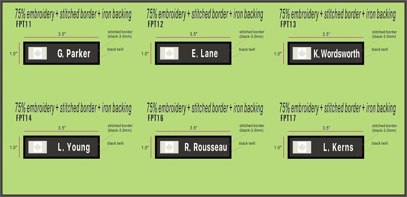 FLASHPOINT T.V. SHOW NAMETAPE PATCH- YOUNG - FPT14