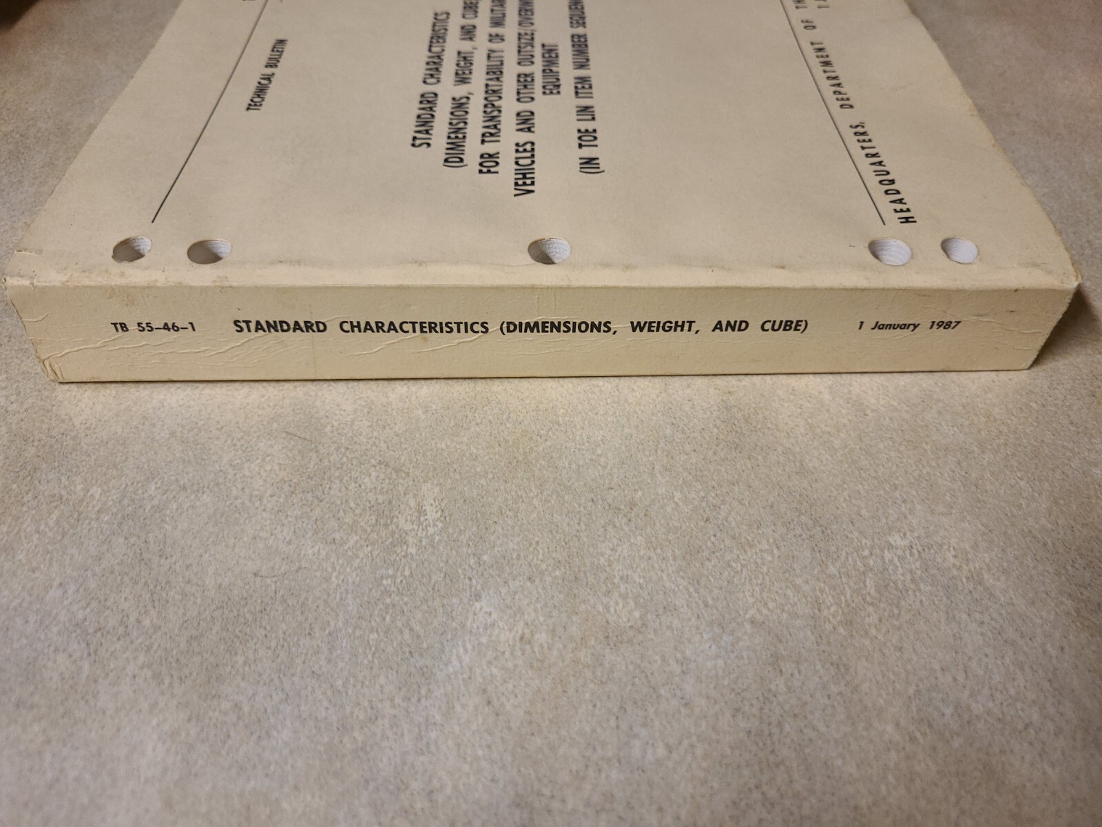 1987 US Army Technical Bulletin