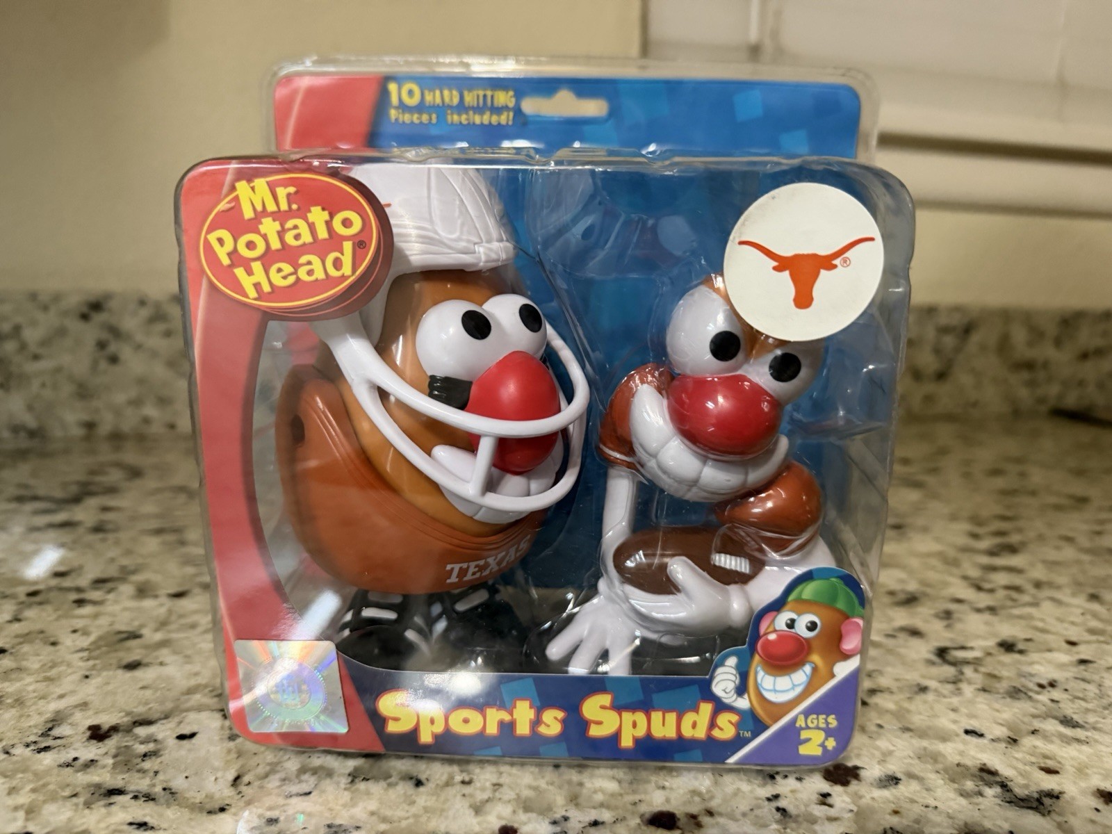 Texas Longhorns Mr. Potato Head Sports Spuds Hasbro Official NCAA 2010 New