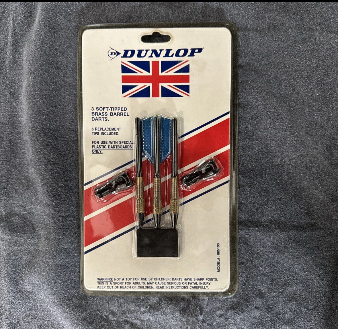 Dunlop Soft-Tipped Darts Brass Barrel Vintage NIB