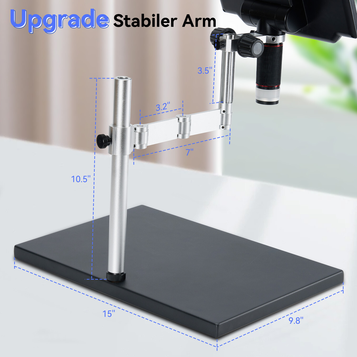 TOMLOV 10" 4K Digital Microscope 2000X USB Magnifier Coin Microscope