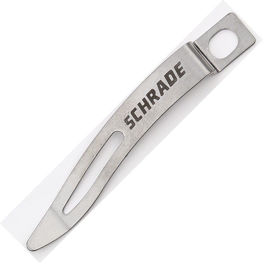 Schrade Knife Pocket Clip Replacement Stainless Steel Construction Schrade Logo
