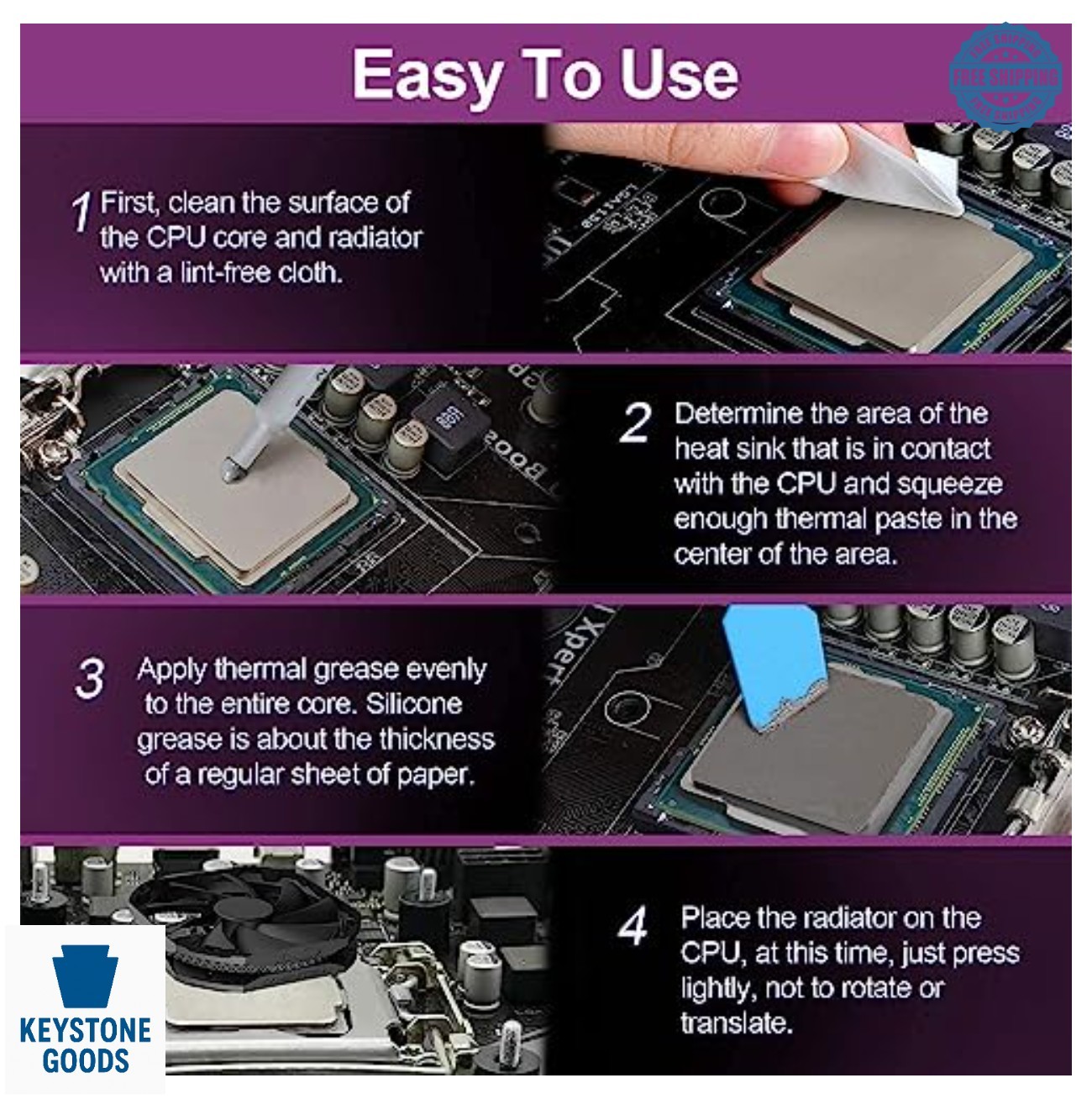 Thermal Paste 100 Grams 1.93W/mk CPU GPU Heatsink Grease Carbon Based High