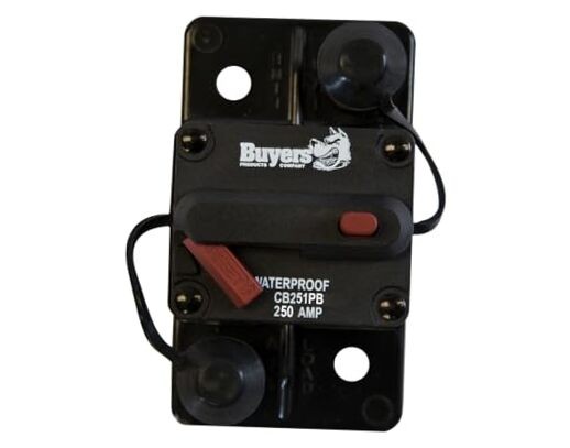 Buyers Products CB251PB 250 Amp Circuit Breaker with Manual Push-to-Trip Reset