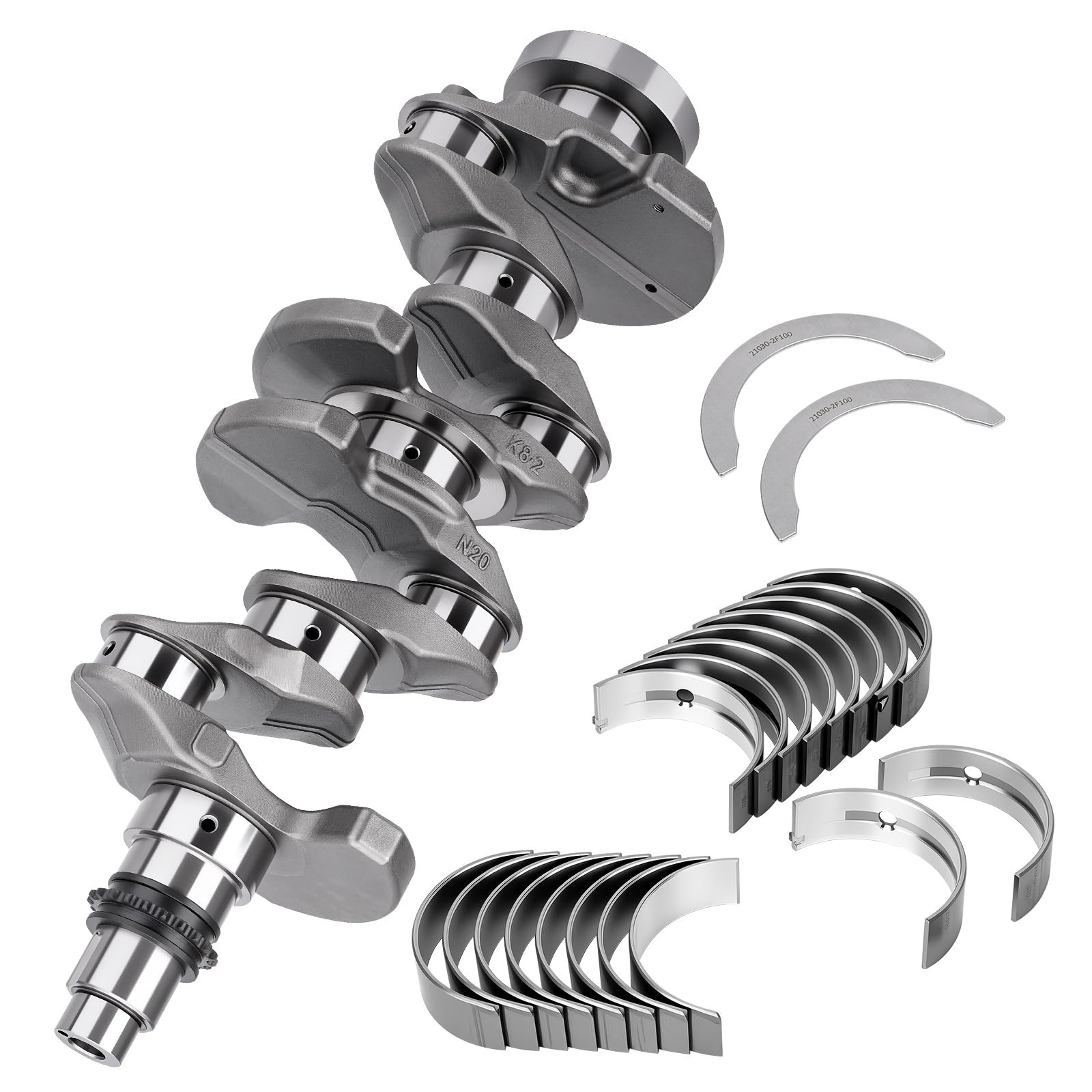 623V6-2EH00 G4NA 2.0L Engine Crankshaft Kit with Bearings Compatible with 201...