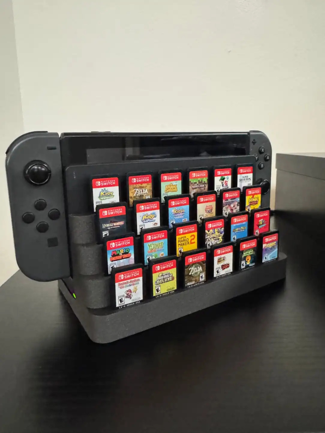 Nintendo Switch 24 Game Cartridge Holder Storage Display Stand Organizer Black