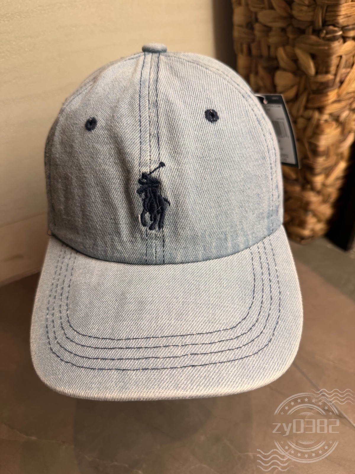 POLO Men's Adult Sport Casual Adjustable Denim Embroidered Baseball Cap  Hat