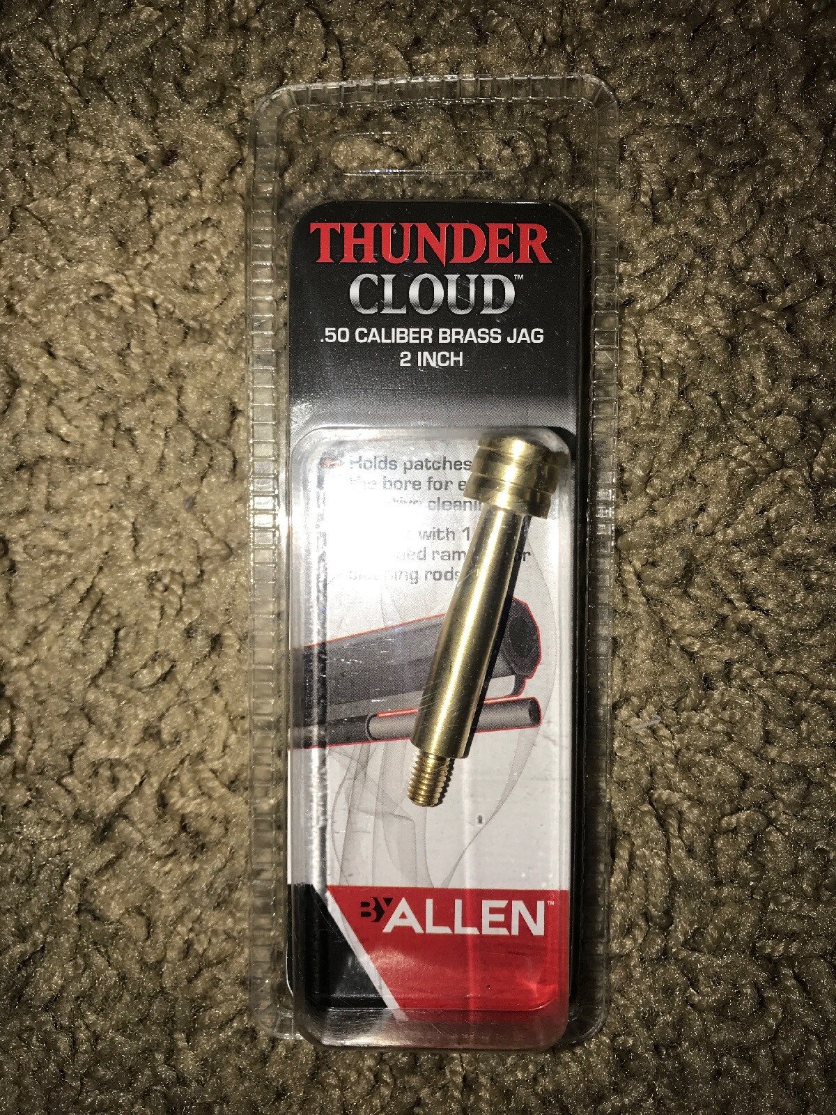 ALLEN Thunder Cloud # 87135A  Muzzleloader .50 Cal Brass Jag 10-32   2” -NEW-