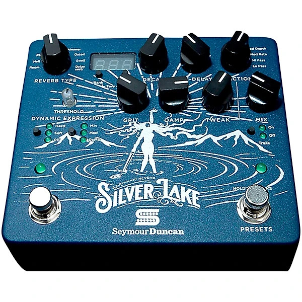 DEFECTIVE - Seymour Duncan Silver Lake Dynamic Reverb Effects Pedal. #R7522