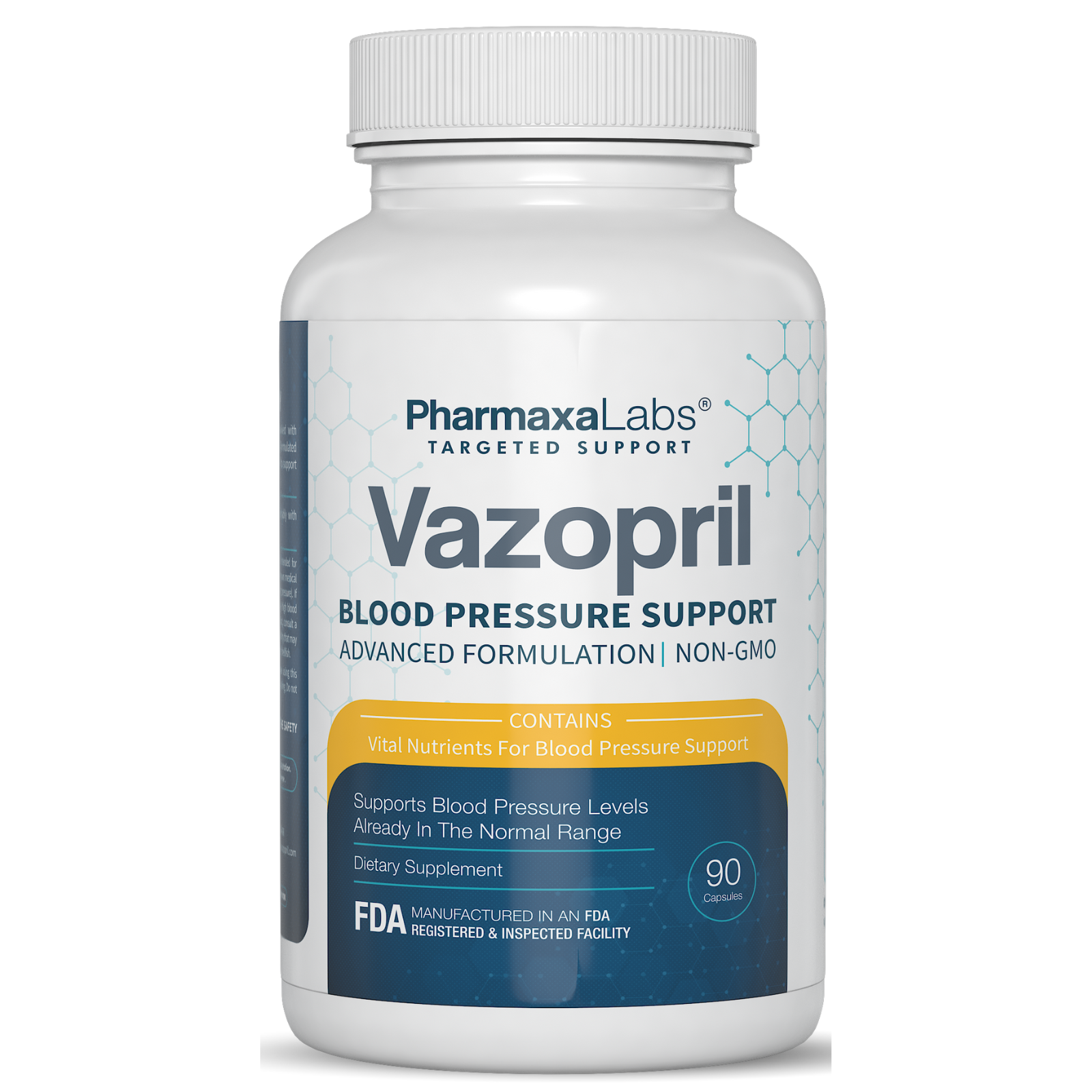 Vazopril Blood Pressure Support - Natural Heart Health Supplement 90 Capsules