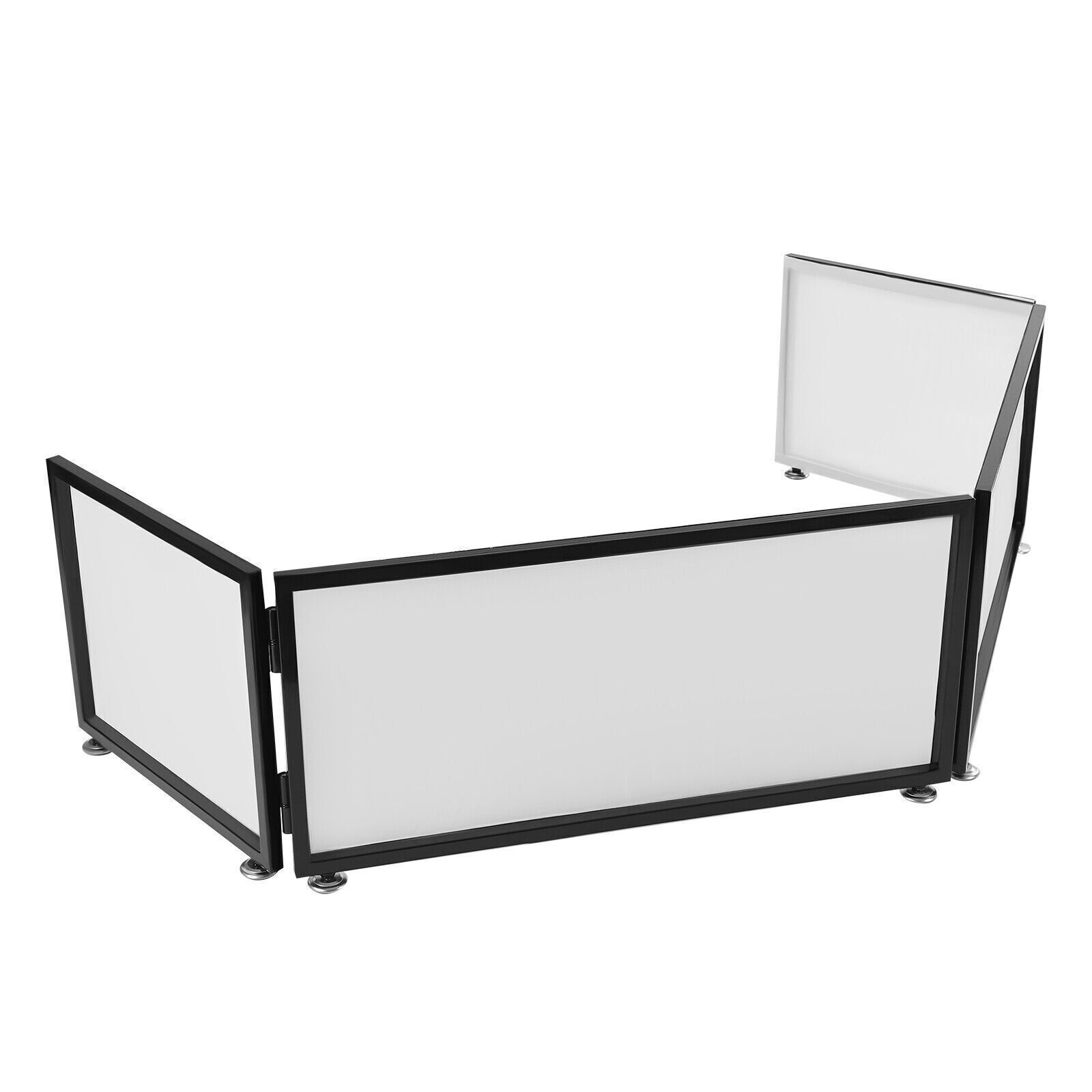 Portable Event Facade 4 Sections Tabletop DJ Booth Foldable Cover Screen] US