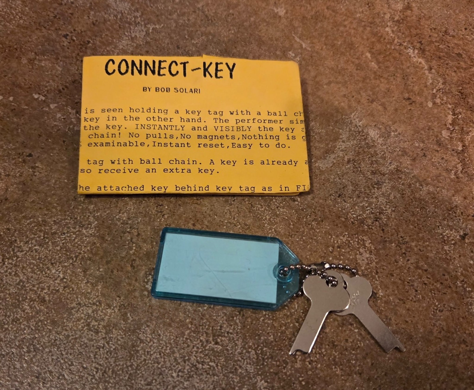 Connect Key By Bob Solari Magic Mentalism Trick