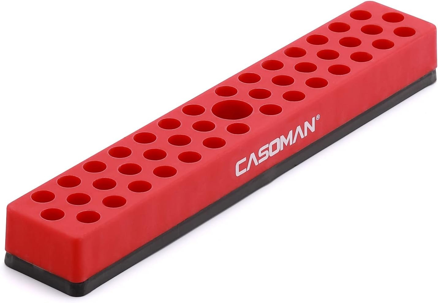 43-Hole Hex Bit Organizer with Strong Magnetic Base for Durable Use