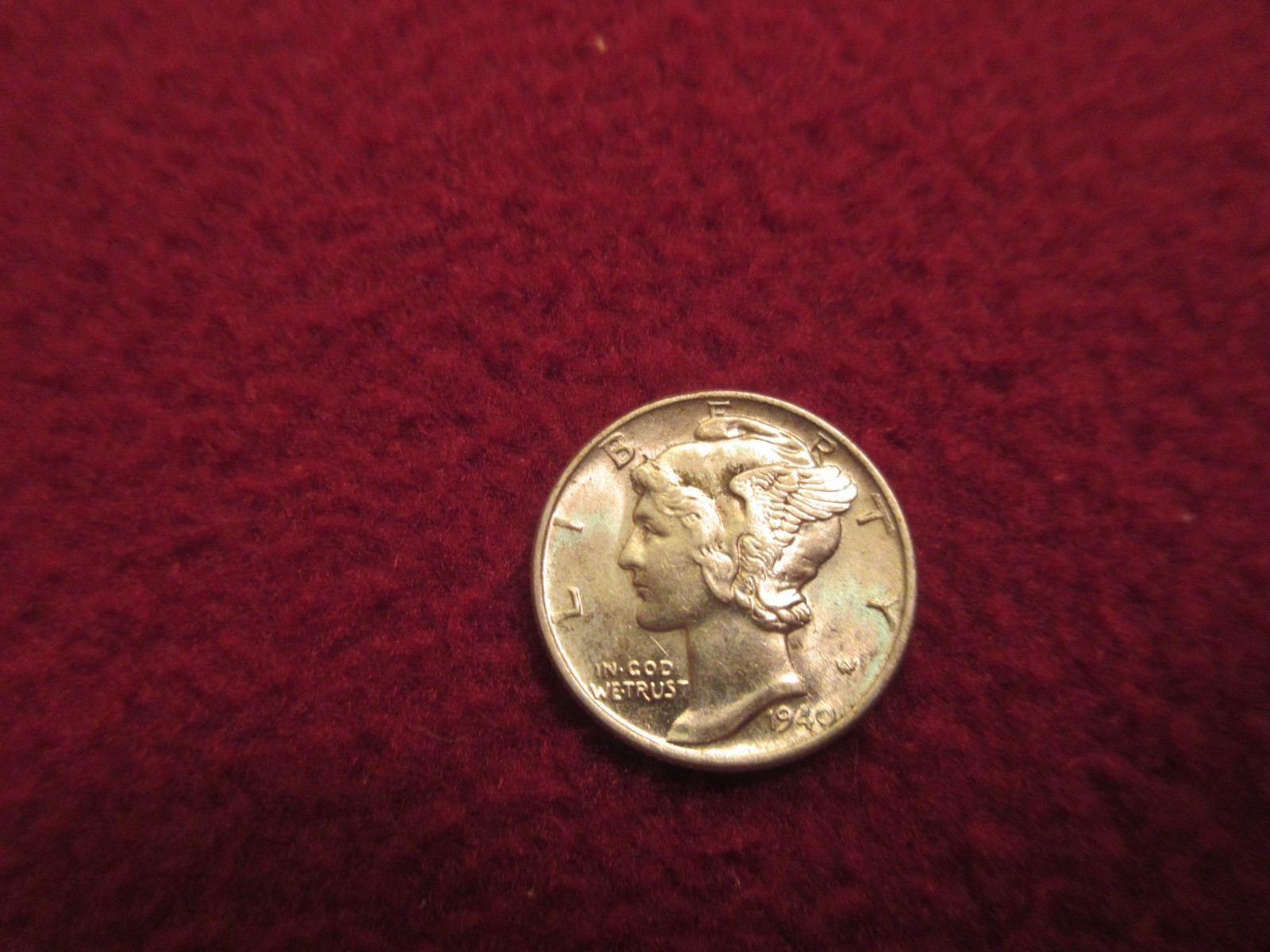 1940p  Mercury  Dime High Grade