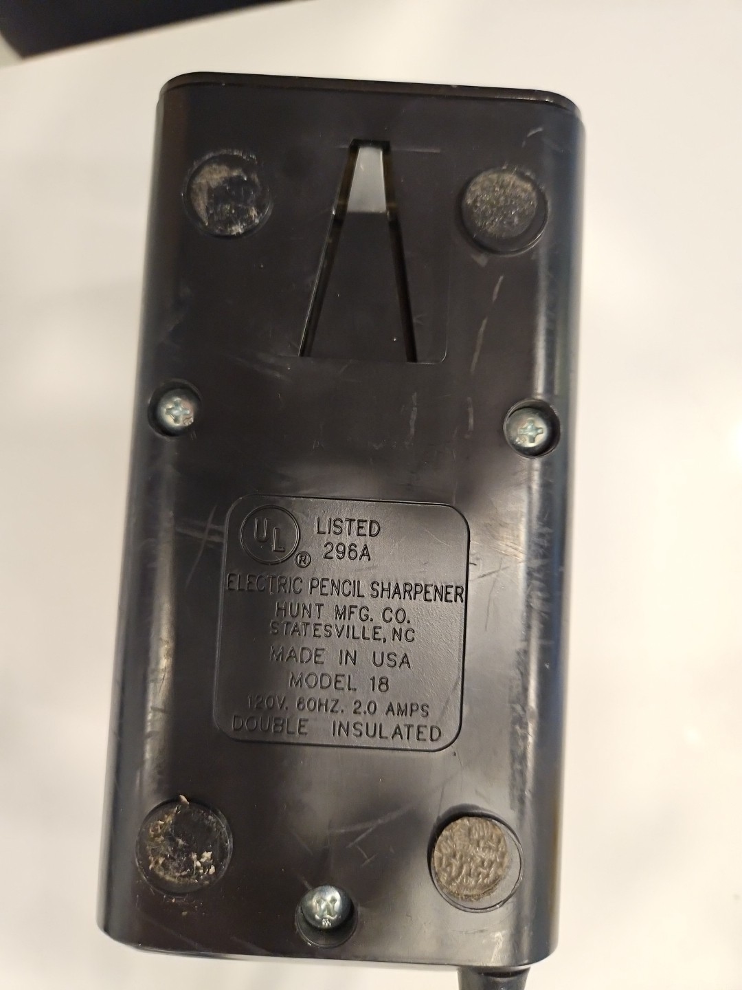 Boston Electric Vintage Pencil Sharpener Tested Working (Model 18)