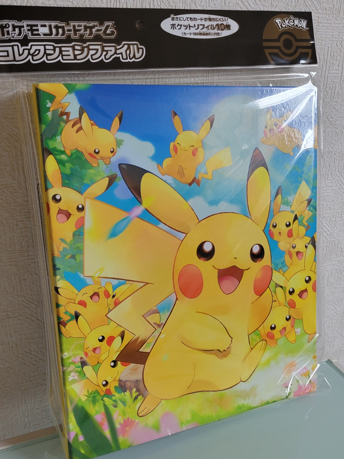 Pokemon Card Game Collection File Pikachu 10 Pocket Binder Japan New