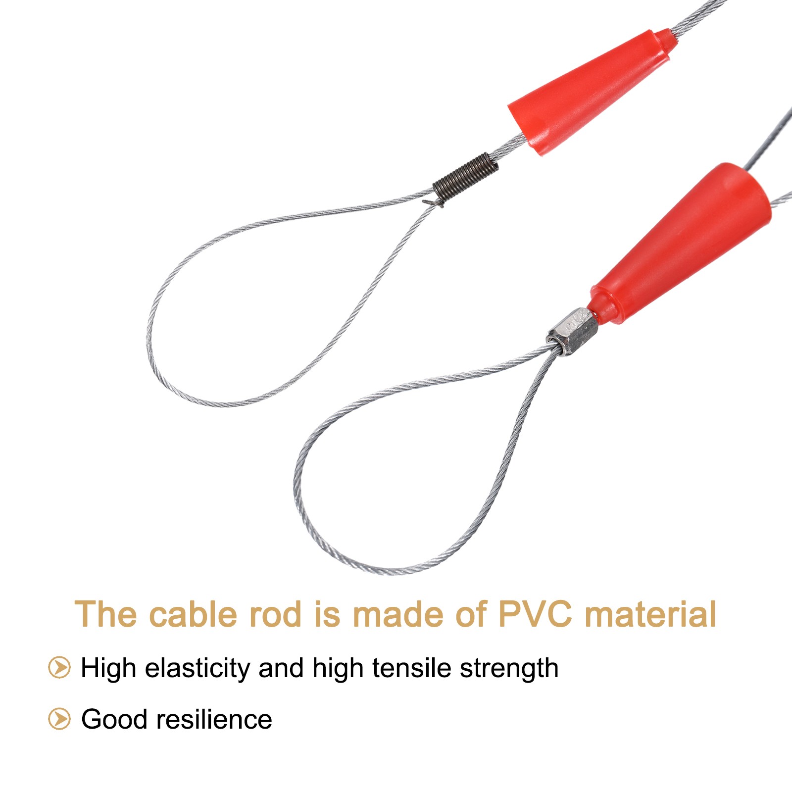 Cable Puller 5 Pcs Wire Traction Tool Set Durable Fish Tape Cable Puller Red