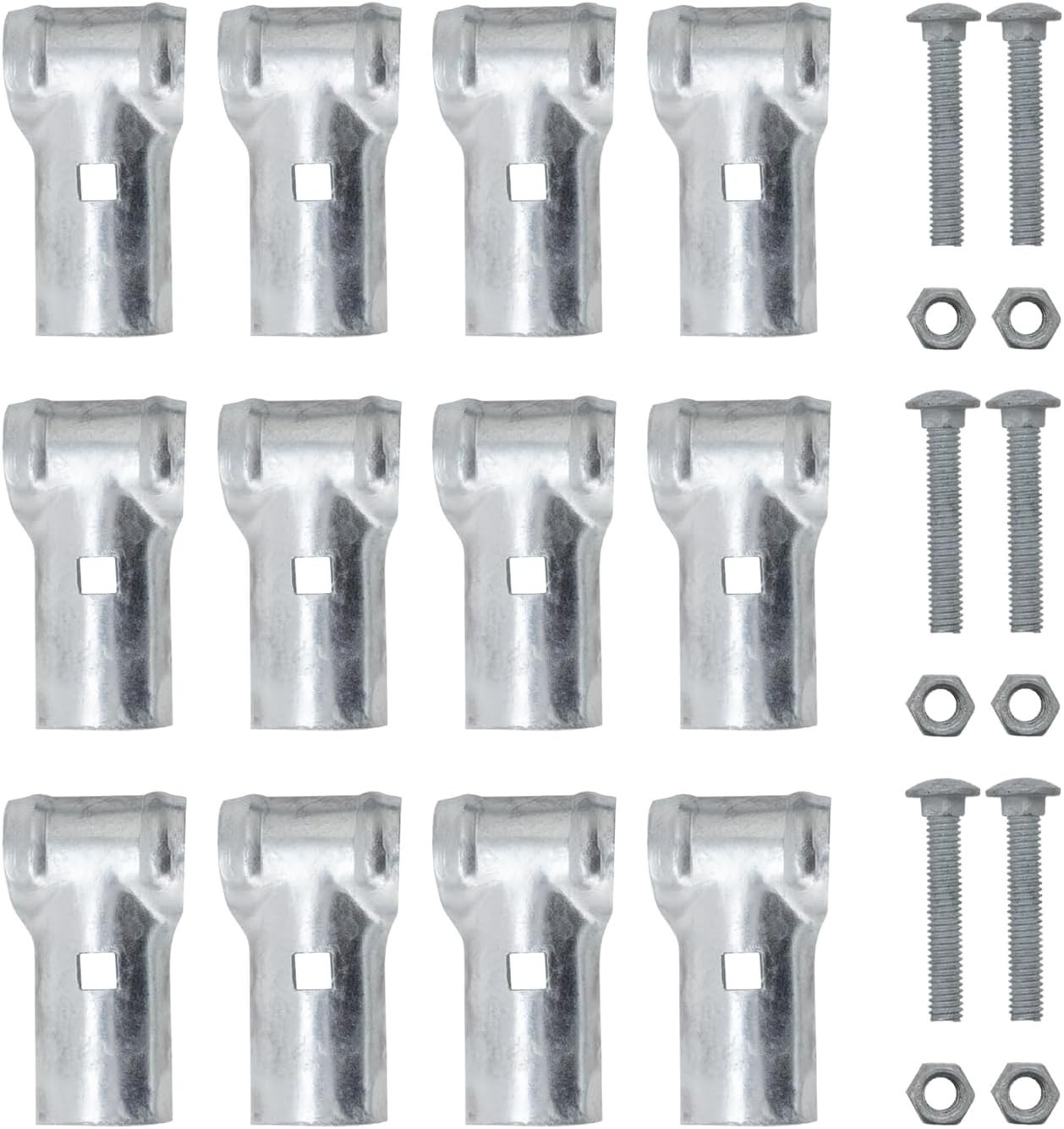 6 PCS End Rail T Clamps for 1-5/8" OD Pipe - Easy Installation & Lifetime Use
