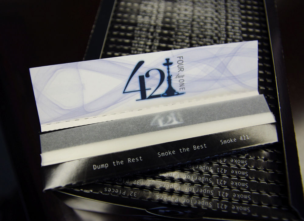 421 Cigarette Smoking Rolling Paper KING Size 480 Papers / 15 Packets
