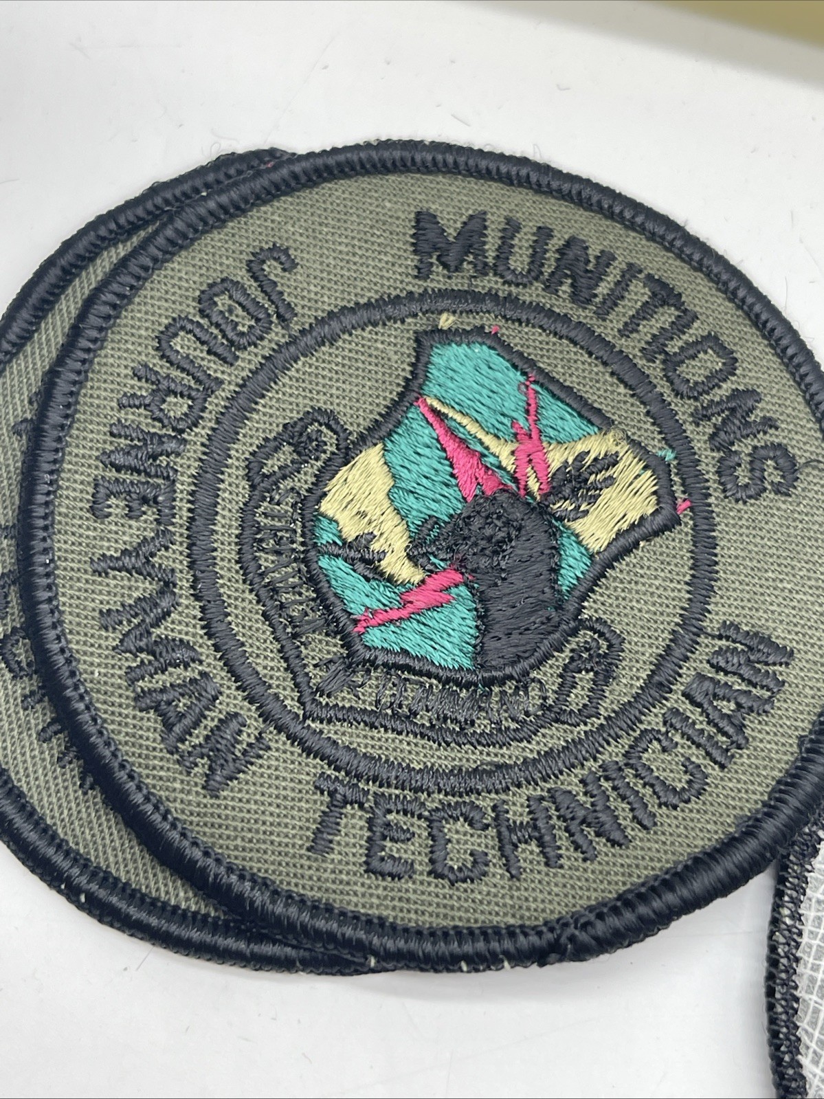 U.S. Military USAF Munitions Journeyman Technician Patch Insignia Subdued ERROR