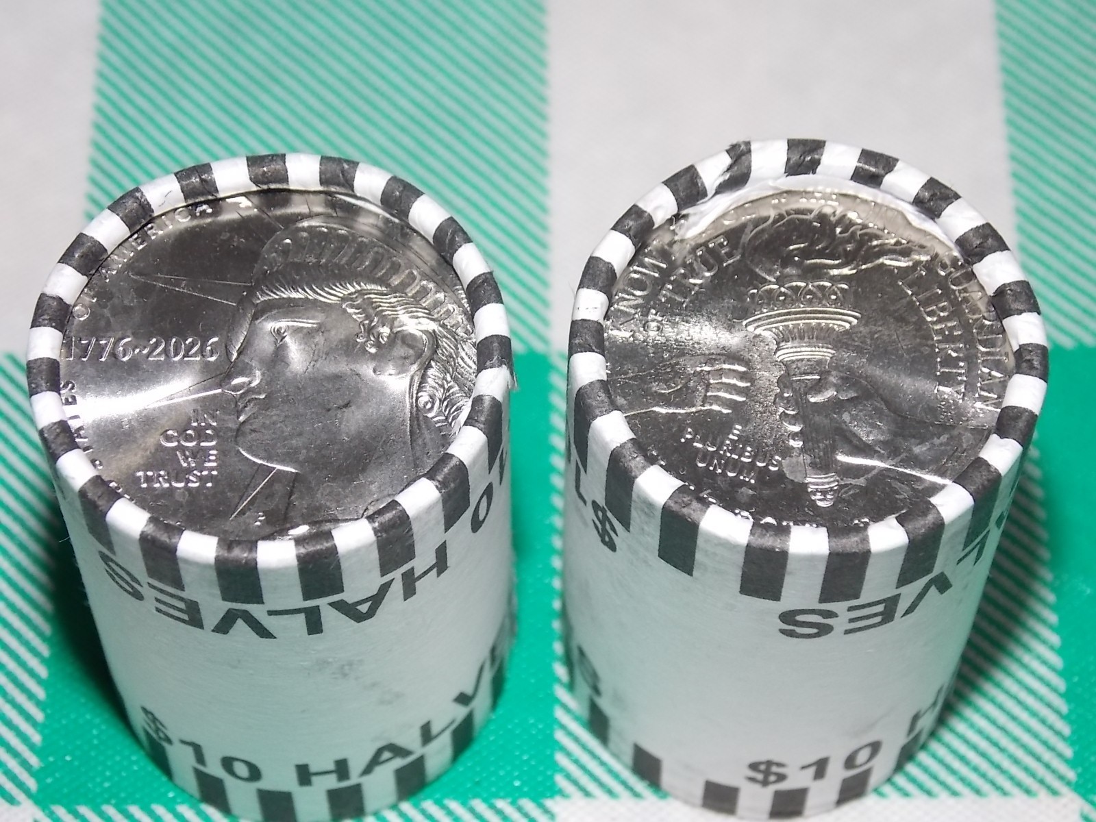NEW 2 rolls 2026 P America 250 Enduring Liberty Half Dollar 1776–2026 Head/Tail