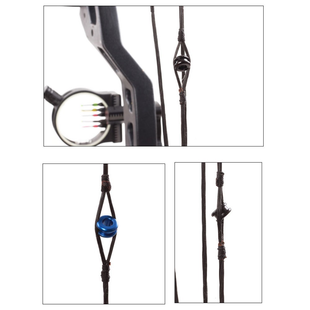 Optimal Aiming with Premium Metal Peep Sight for Compound Bows 1/4 Hole Size