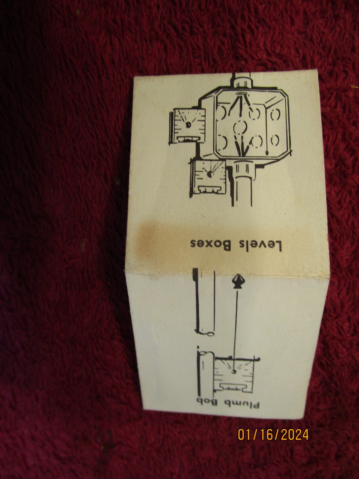 Vintage T&B Mini Multi Tool Plumb Bob Protactor Level Measures Bend Angles