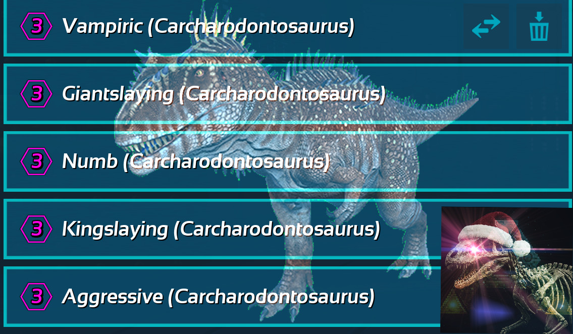 ArkSurvival Ascended PVE- Carcha Traits (All 5 Traits)