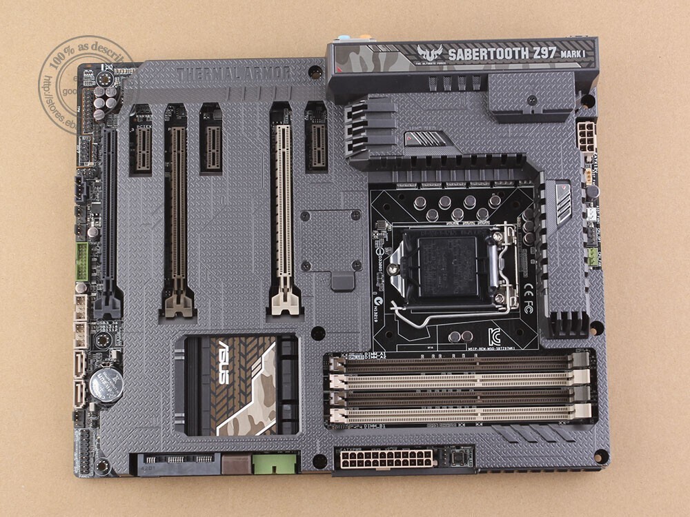Original ASUS SABERTOOTH Z97 MARK1 LGA1150 DDR3 Intel Z97 Motherboard USB3.1 ATX