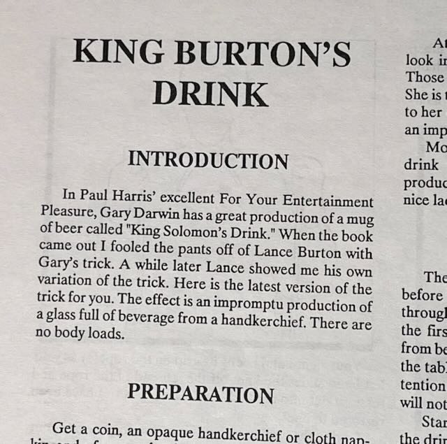Mac King’s First Lecture Notes 1993 Rare Comedy Magic Lecture Booklet