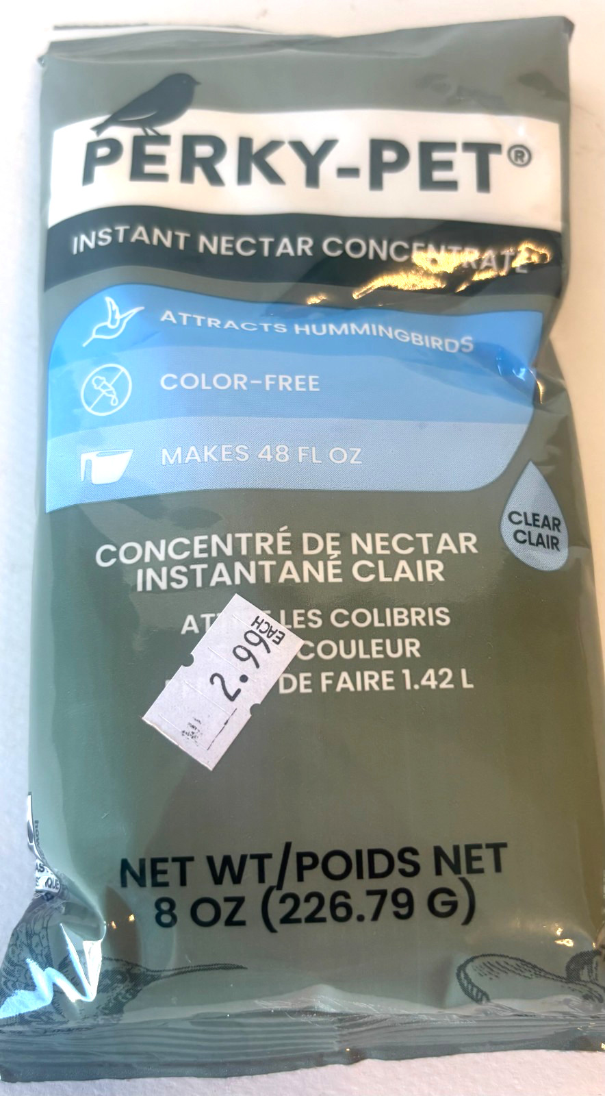 Perky-Pet instant nectar drink concentrate mix makes 48 oz bird feed