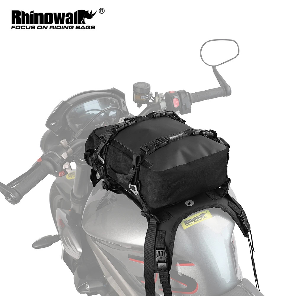 Rhinowalk Motorcycle Tank Bag Set With Base Universal 10L Internal Waterproof