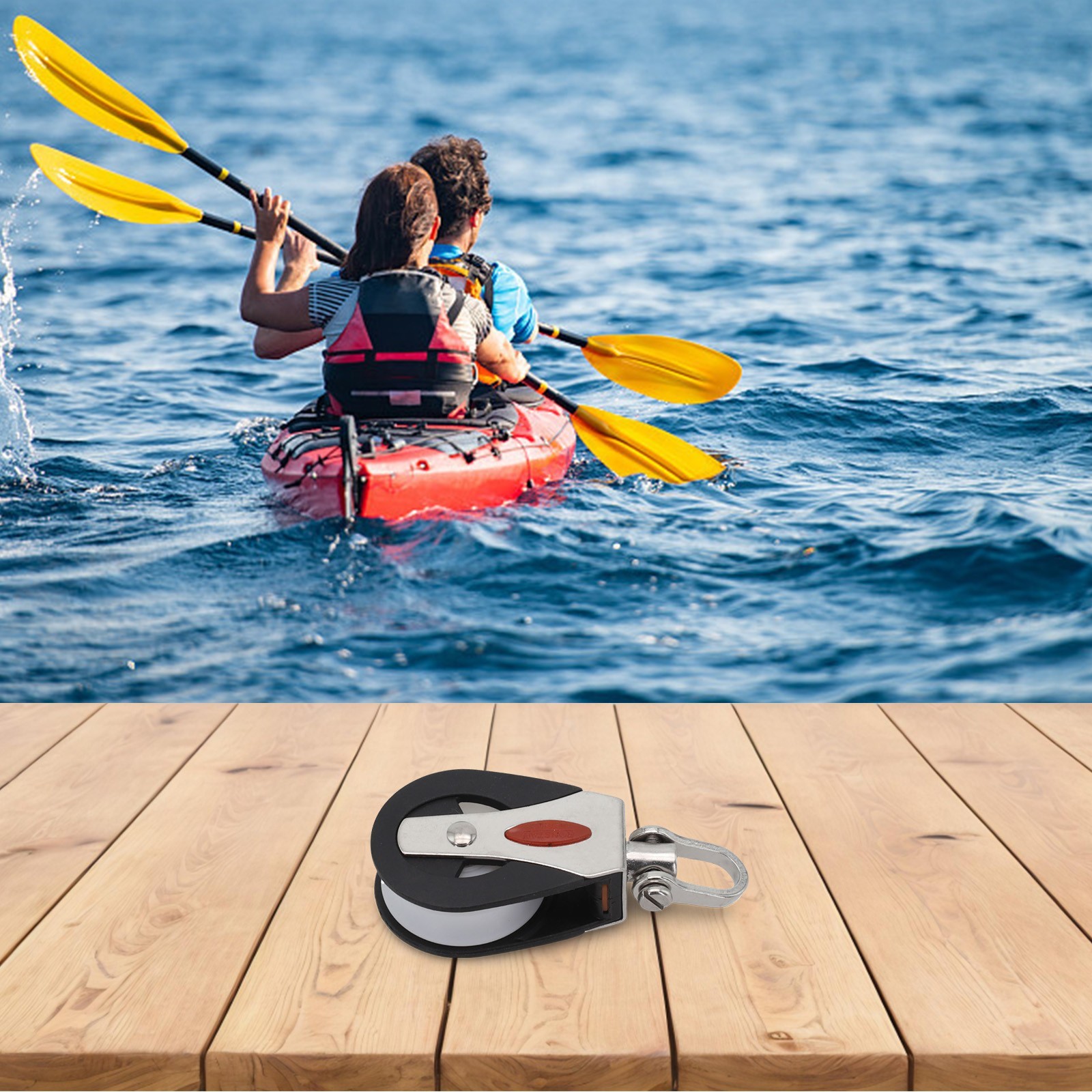 Efficient Single Pulley for 1500Lbs Load Capacity in Sailboat Applications