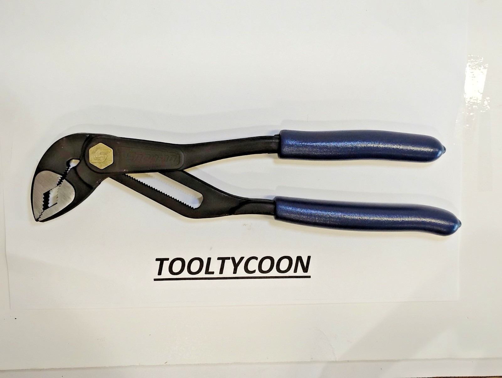 Snap-on Tools NEW RARE  10” Adjustable POWER BLUE Water Pump Pliers AWPBX10MB