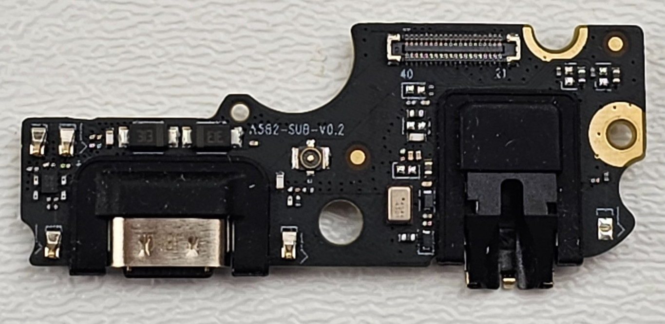 OEM USB-C Charger Charging Port + Audio Jack PCB Part for NUU Mobile N13 S6514L