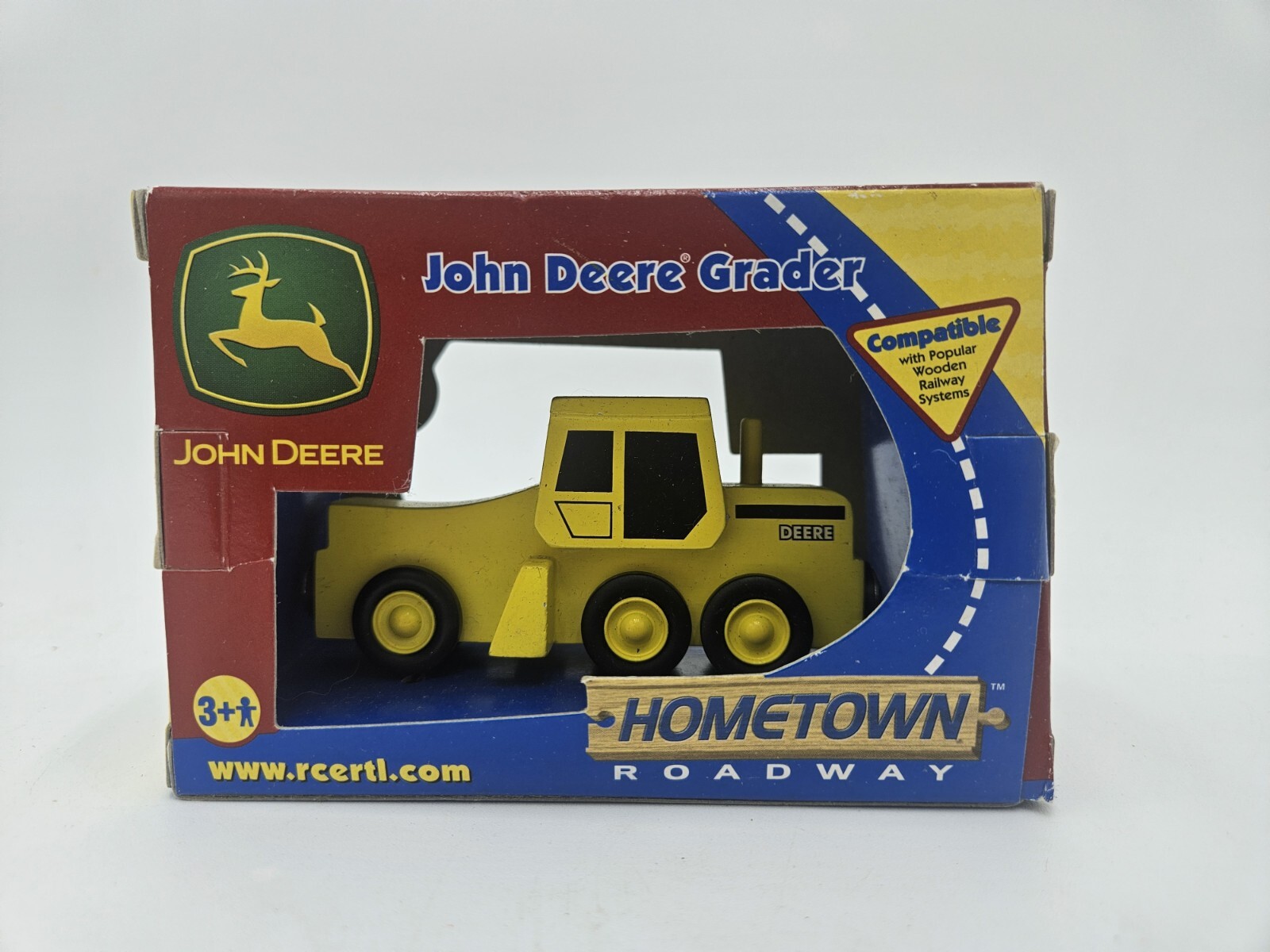New Ertl Hometown Roadway John Deere Grader Magnetic Railway Compatible Yellow