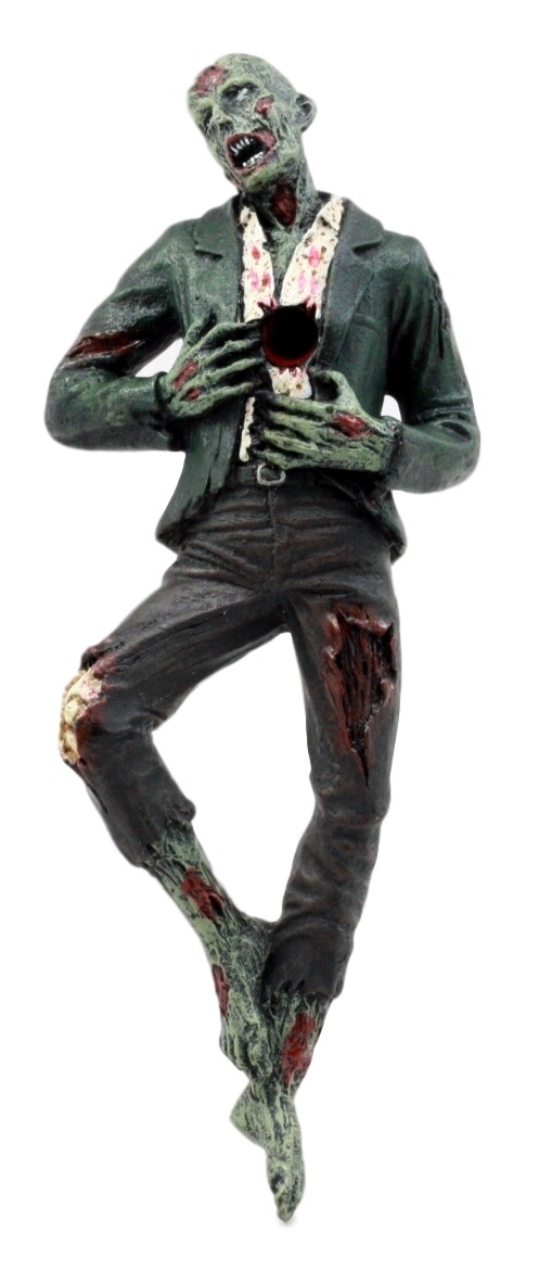 Gory Apocalypse Walking Dead Zombie Hunter Impaled Walker Pen Holder Figurine