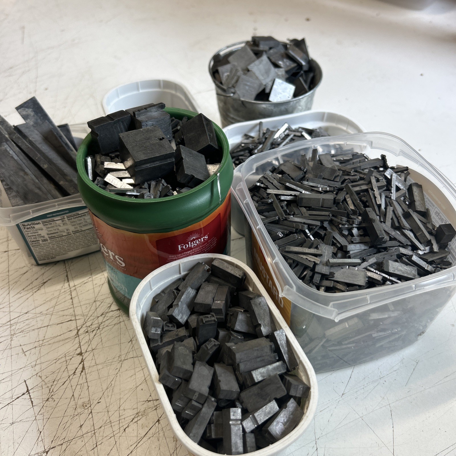 20 Lbs Linotype Lead Antimony Tin Alloy Scrap Reloading Sinkers Mold Casting