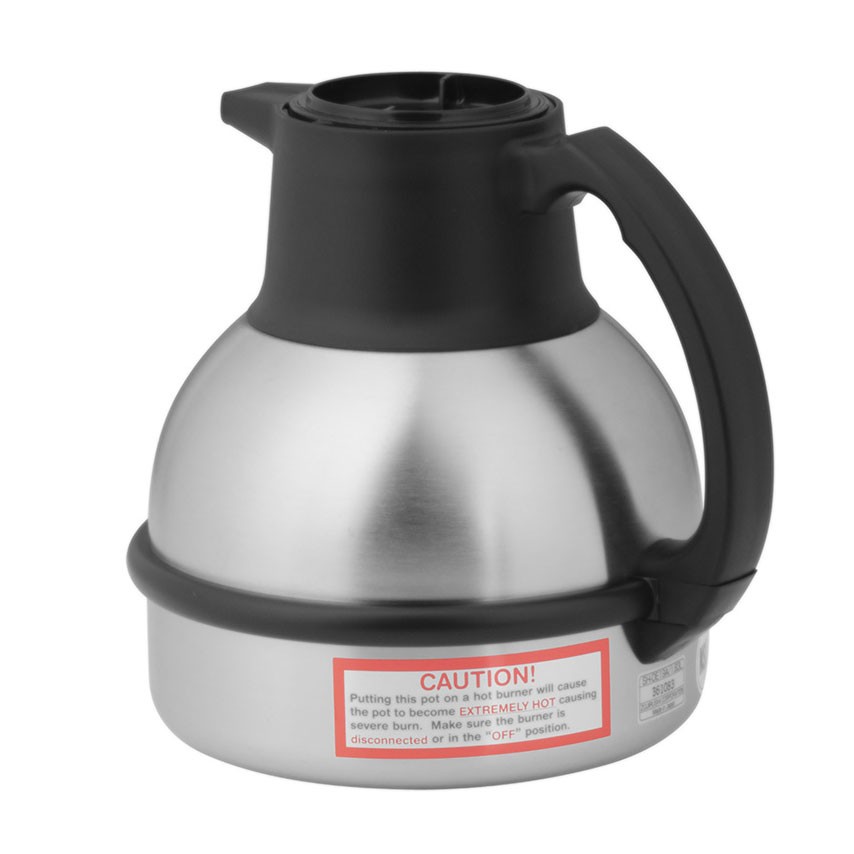BUNN 36029.0000 Thermal Carafe, 1.9L (64 Oz) Steel, Black Lid, Brew‑Thru, Vac...