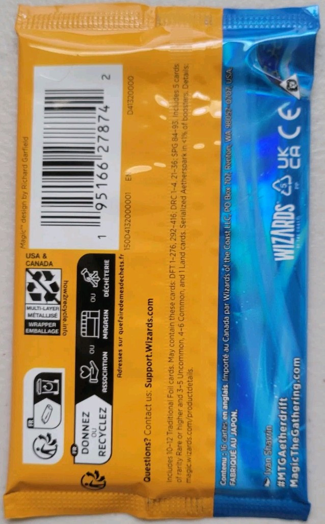1 - (one) Magic The Gathering Aetherdrift Collector Booster