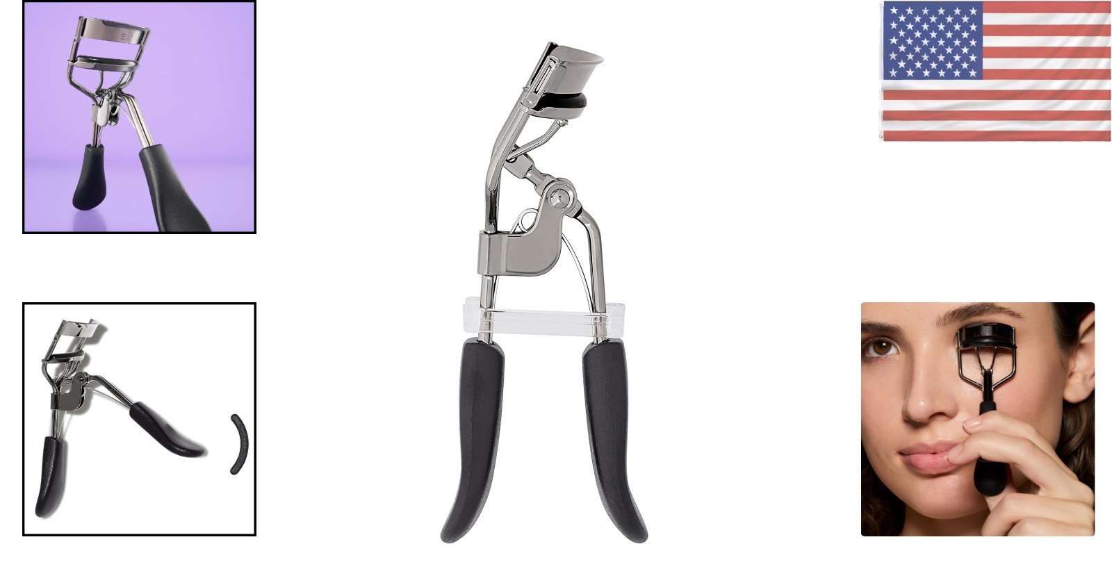 Eye-Opening Eyelash Curler with Extra Rubber Pad - Silver and Cruelty-Free