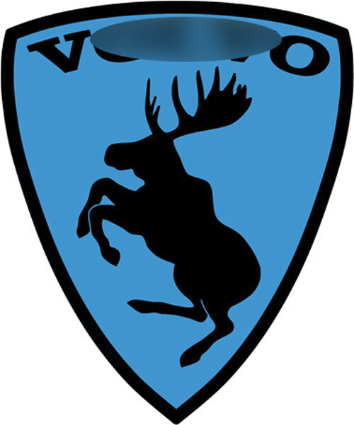 NEW Prancing Moose VOLVO Traditional Vinyl Decal - CUSTOM COLOR, SIZE & BACKING!