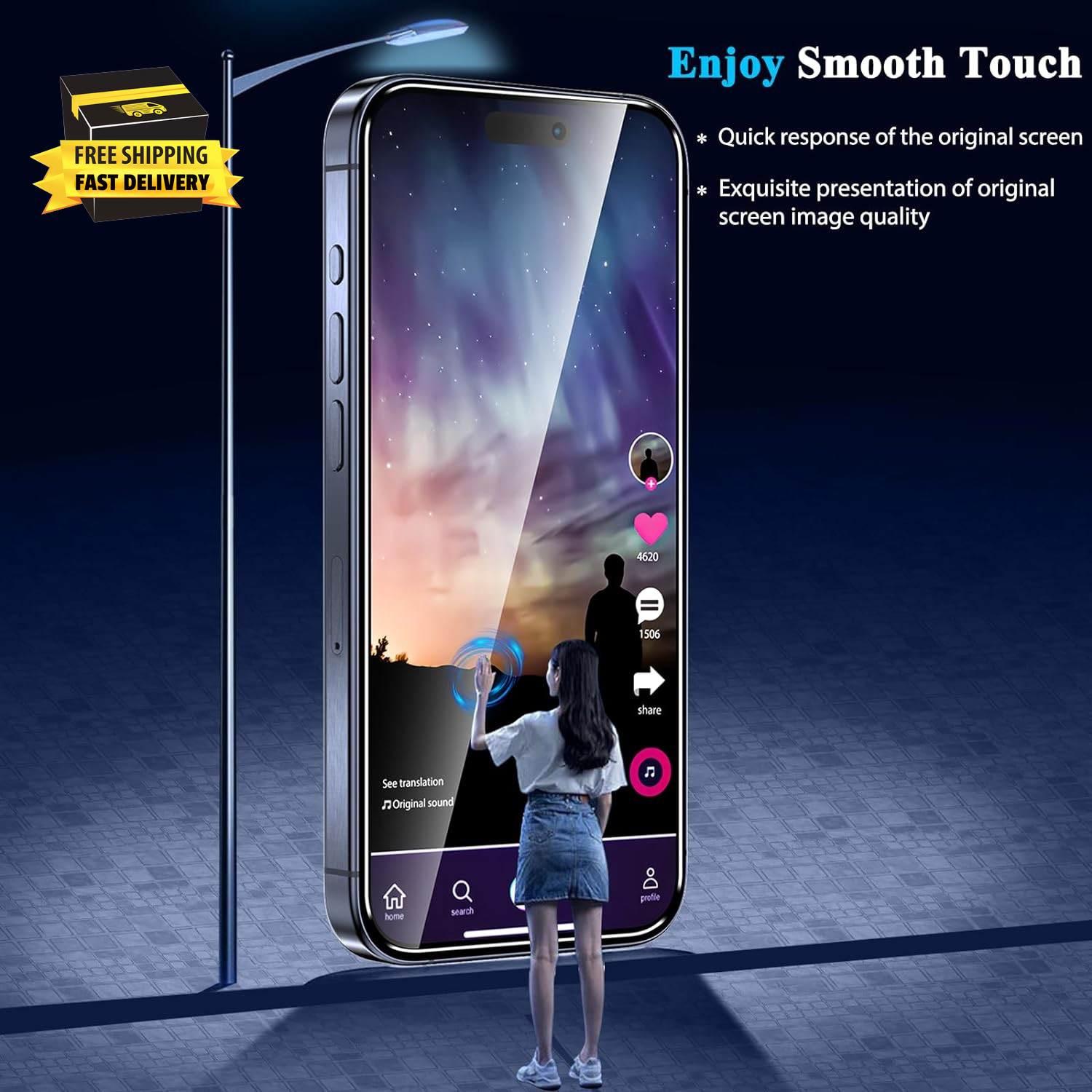 3 Pack for Iphone 16 /Iphone 15 Pro/Iphone 15 Screen Protector Tempered Glass, M