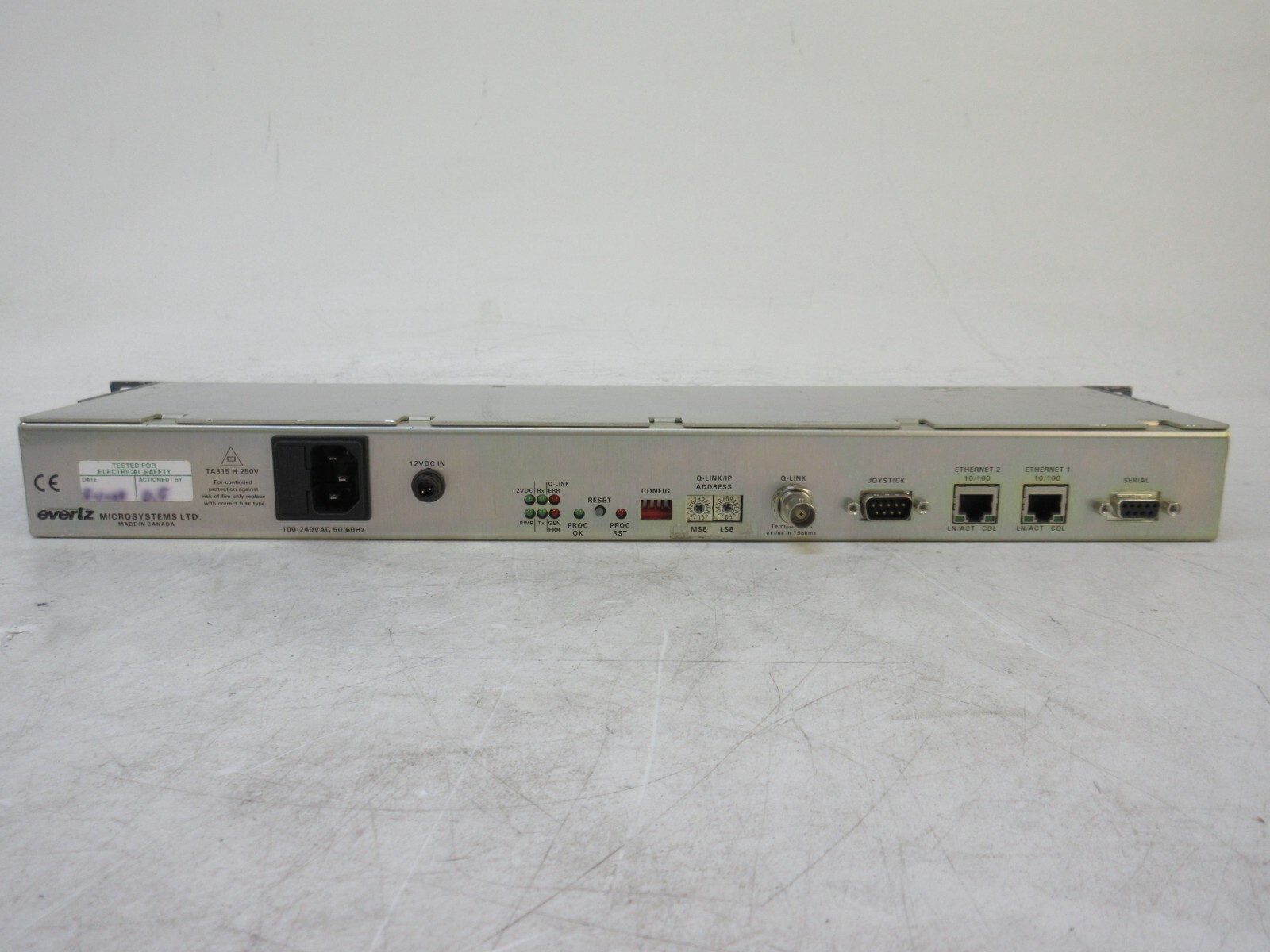 Evertz CP-1000E Intelligent Router Control Panel Routing Switch CP1000E