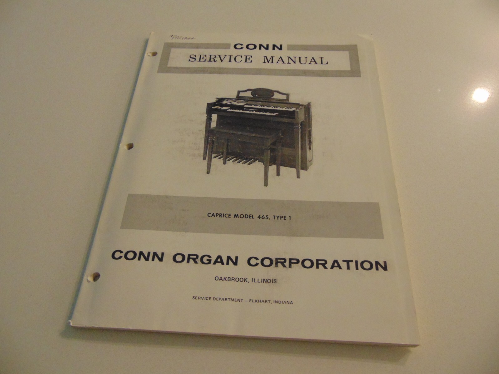 Conn Organ Caprice 465 Type 1 Service Repair Shop Manual Schematics