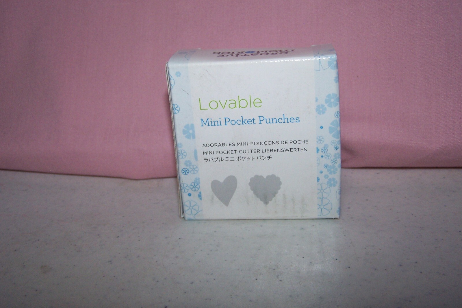 Creative Memories Lovable Mini Pocket Punches 2 Hearts New In Box **FREE SHIP**