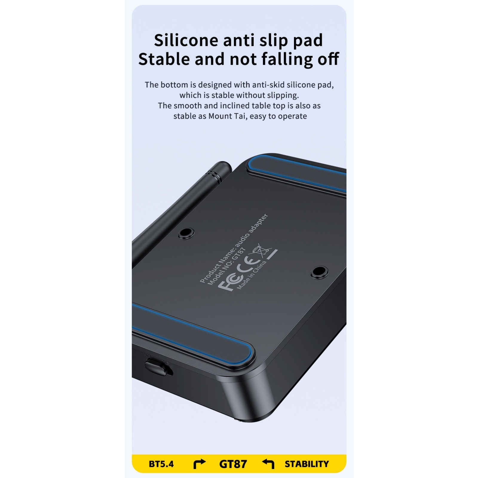 For Bluetooth 5.4 Transmitter Receiver 3.5mm AUX RCA Audio Adapter Replacement
