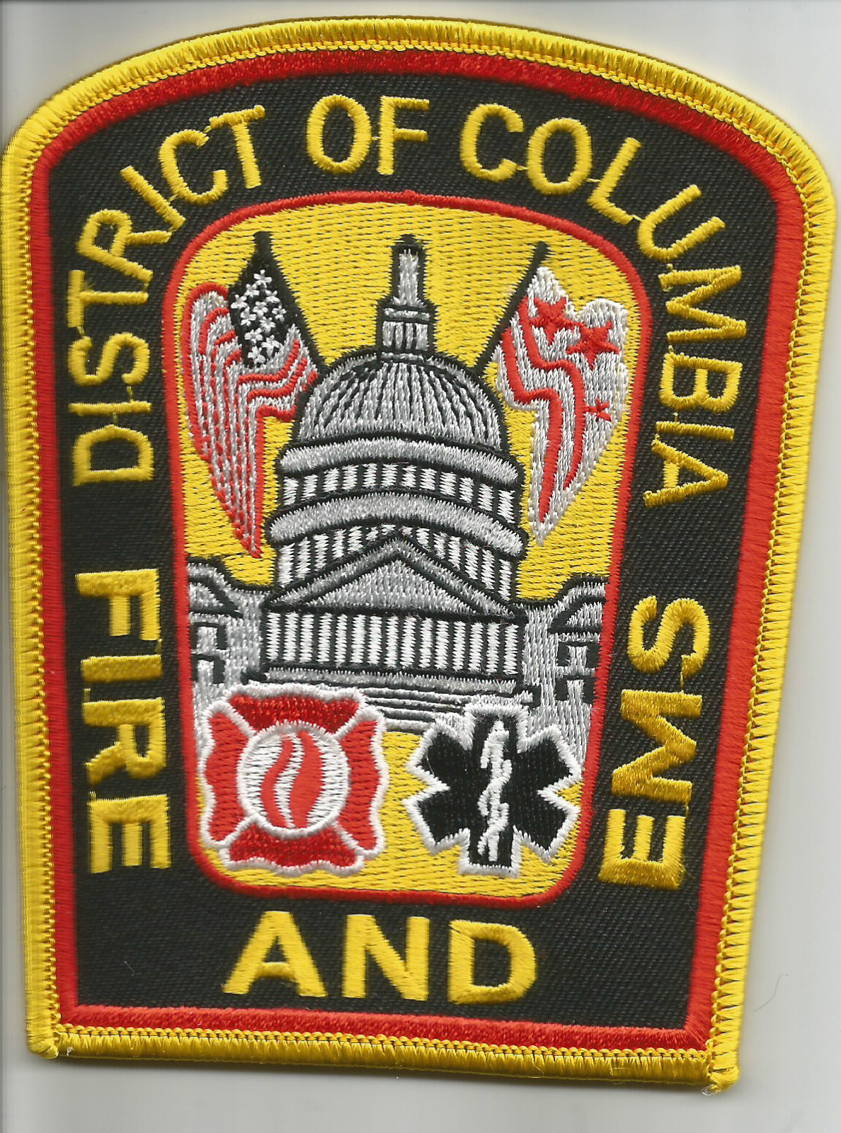 District of Columbia  Fire & E.M.S.  (4" x 5" size)  fire patch