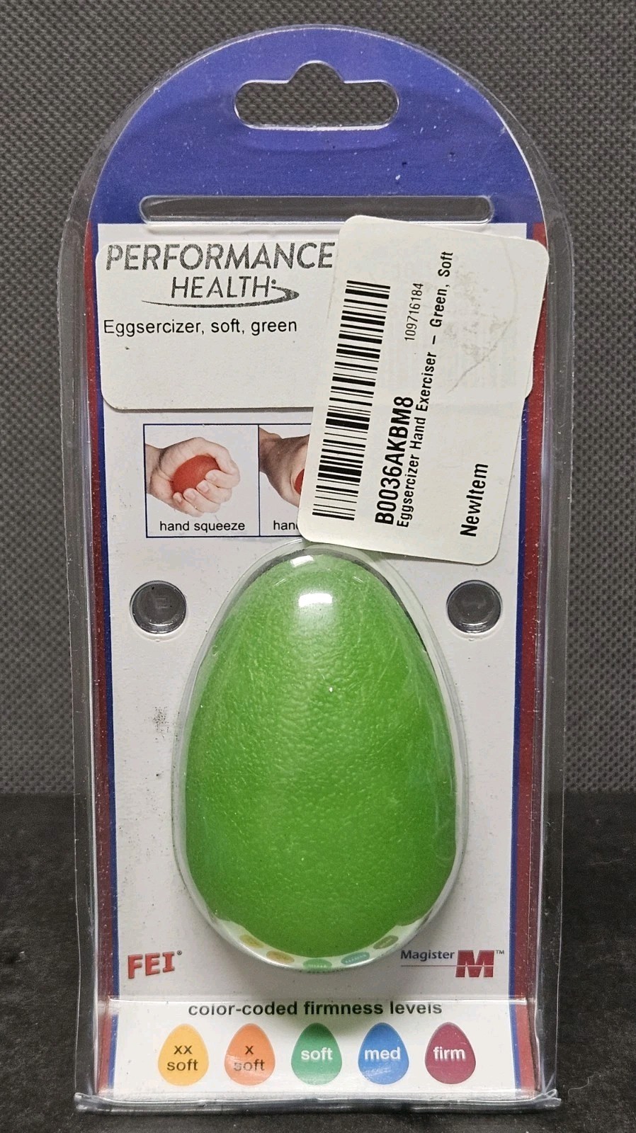 Eggsercizer Hand Exerciser Green Soft Firmness Level