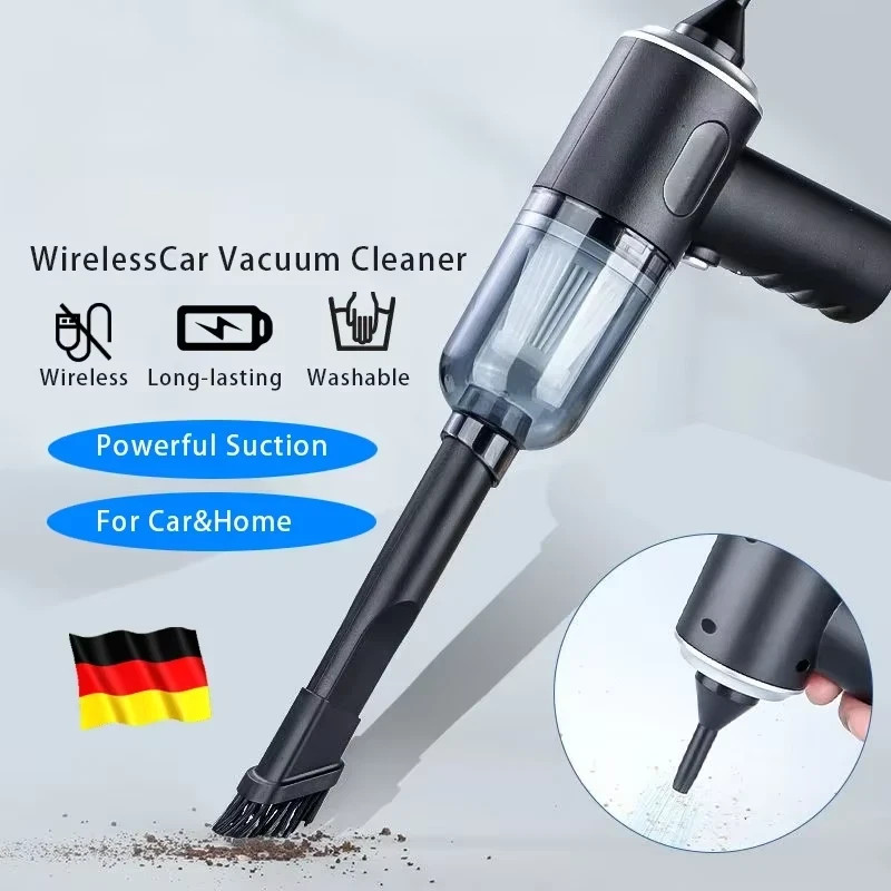 9000Pa Wireless Car Vacuum Cleaner USB Charging 1200mAh Portable Cleaning Applia
